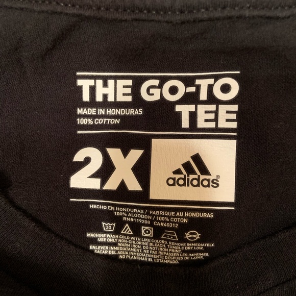 GUC Men’s Adidas SS Tee Shirt T-Shirt 2XL XXL - Picture 2 of 3